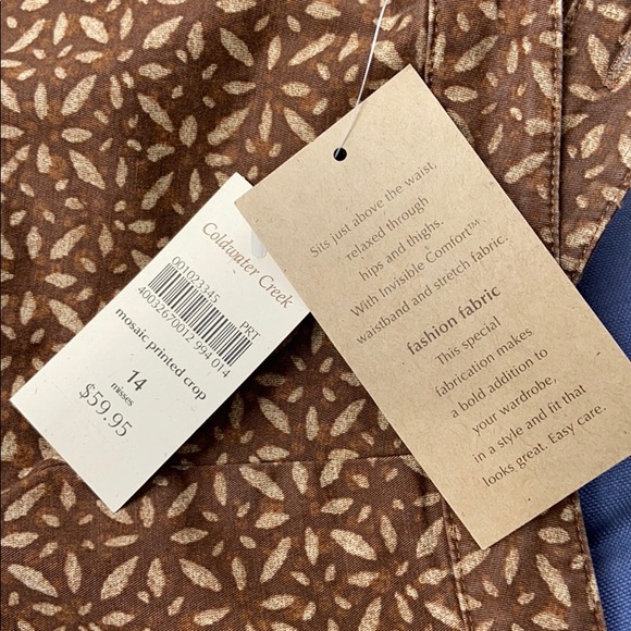 Fall color mosaic printed crop pants - Picture 6 of 6